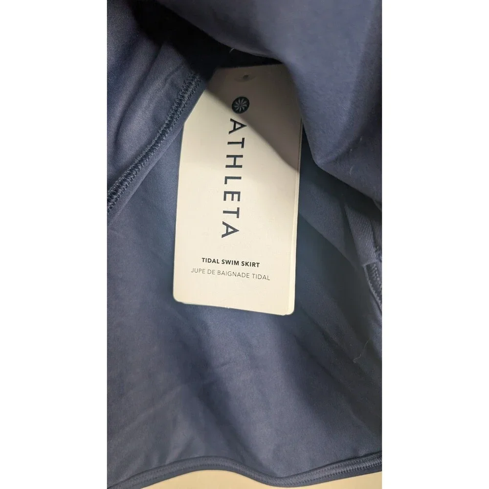NWT Athleta Womens XLarge Navy Blue Tidal Swim Skirt 405807